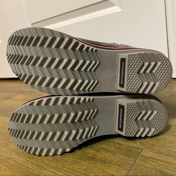 Sorel Tolfino Black Quilted Pink Faux Fur Waterproof Snow Winter Tall Boot 6 - Picture 7 of 14